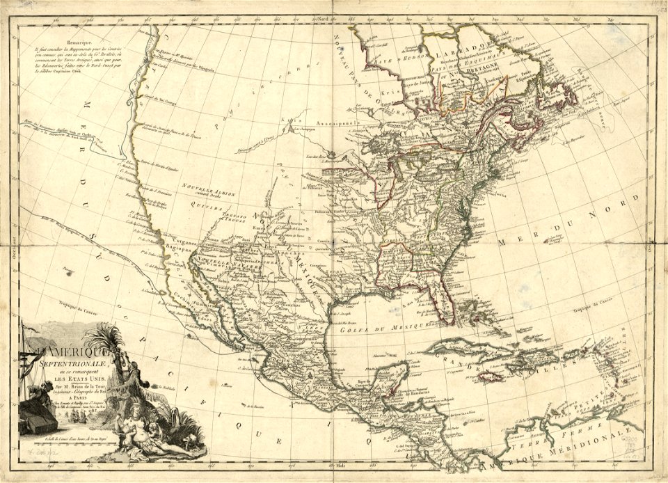 L'Amérique septentrionale, ou se remarquent les États Unis, LOC 74695312