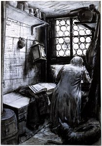 L'Homme qui rit - La cahute, par Rochegrosse