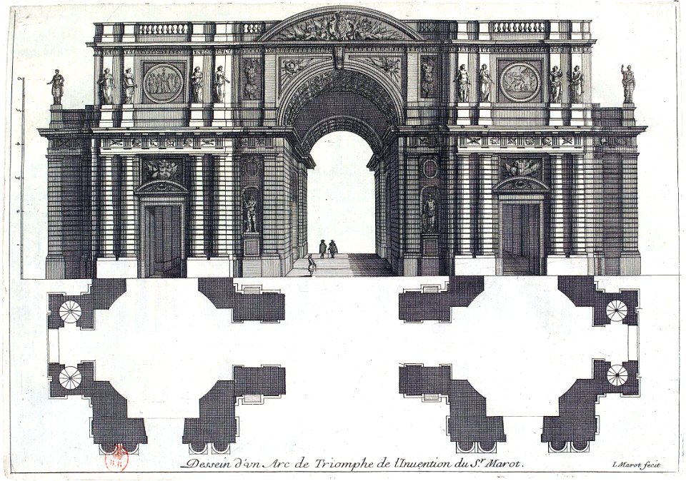 L'Architecture française (Marot) BnF RES-V-371 010r-f29 Arc de Triomphe par Marot 8 (adjusted)