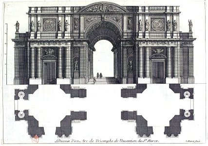 L'Architecture française (Marot) BnF RES-V-371 010r-f29 Arc de Triomphe par Marot 8 (adjusted)
