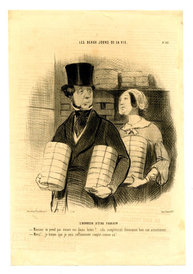 L'honneur d'être parrain (The honour of being a godfather) (BM 1910,0324.44)