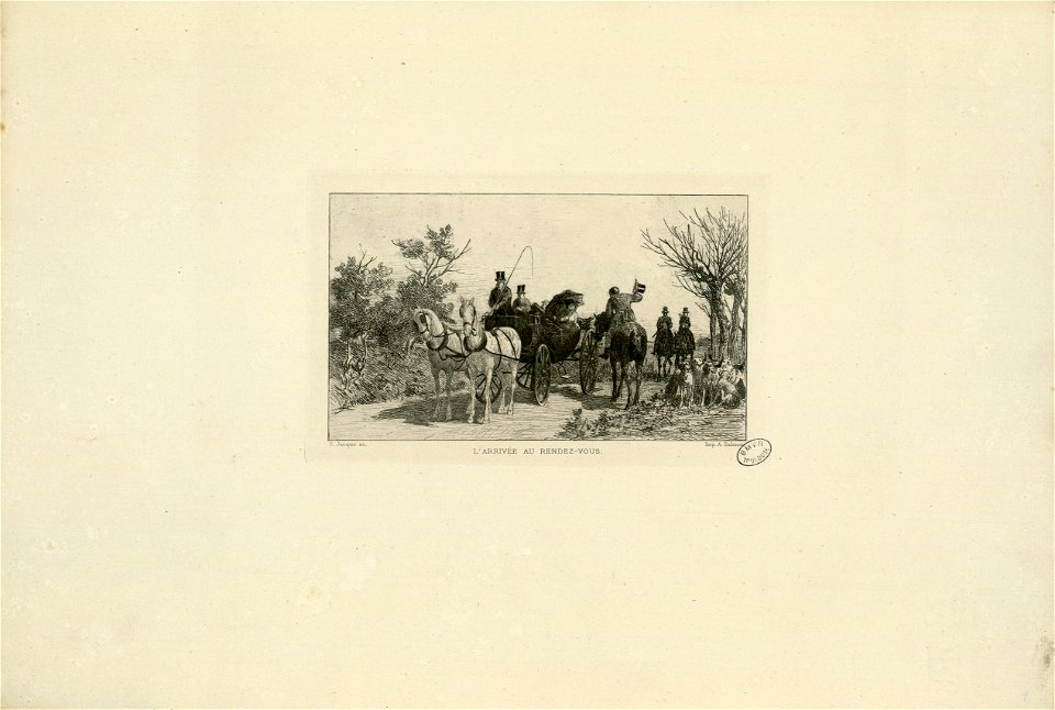 L'arrivée au rendez-vous - Fonds Ancely - B315556101 A JACQUE 003
