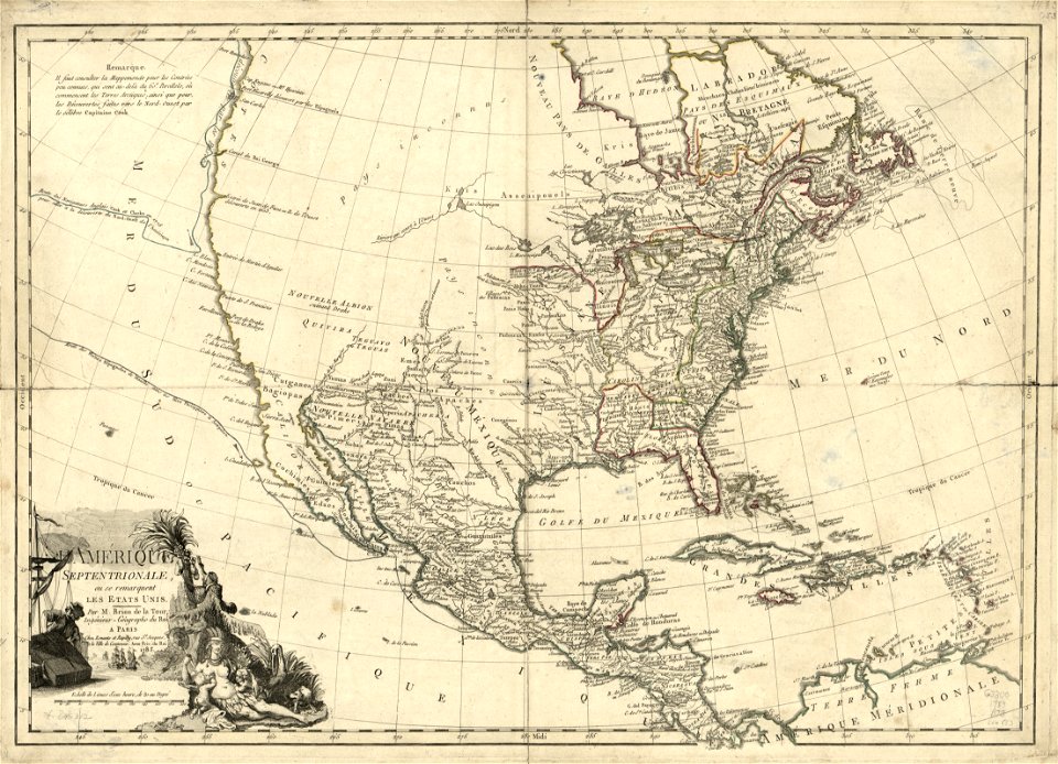 L'Amérique septentrionale, ou se remarquent les États Unis, LOC 74695312