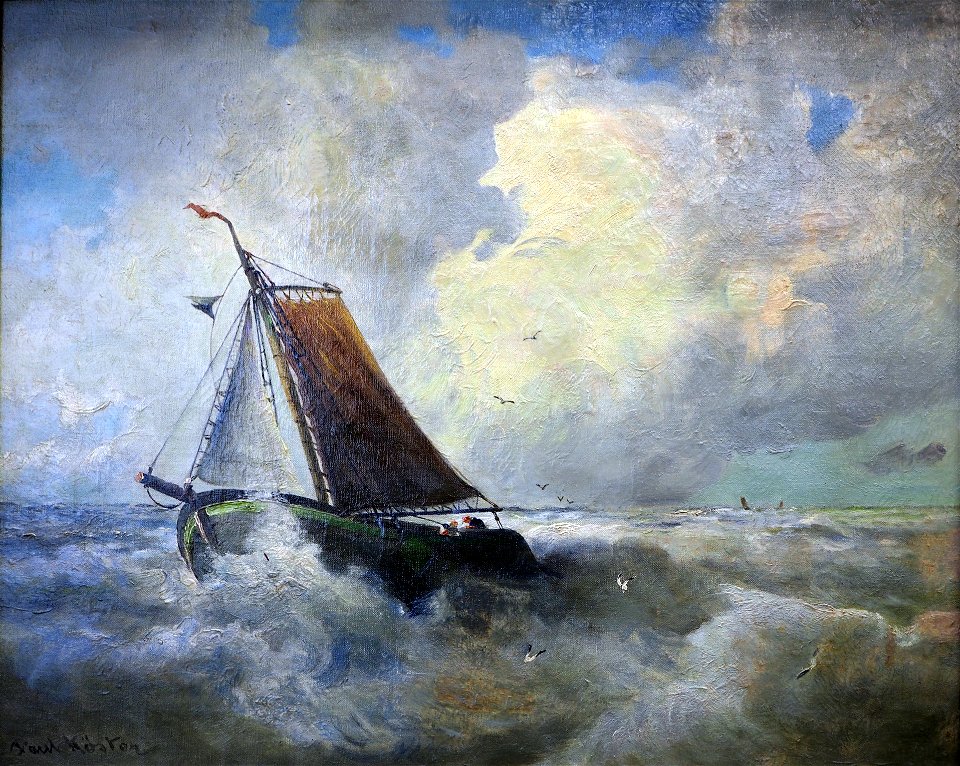 Köster Kutter auf stürmischer See@Albert-König-Museum20160911