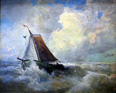 Köster Kutter auf stürmischer See@Albert-König-Museum20160911
