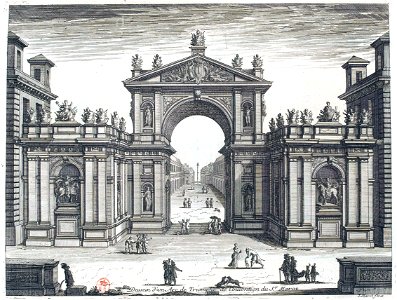 L'Architecture française (Marot) BnF RES-V-371 012r-f33 Arc de Triomphe par Marot 10 (adjusted)