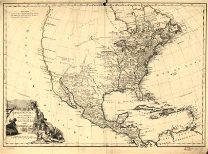 L'Amérique septentrionale, ou se remarquent les États Unis. LOC 74693078