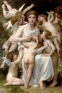 L'Assaut 1898 William Bouguereau. Free illustration for personal and commercial use.