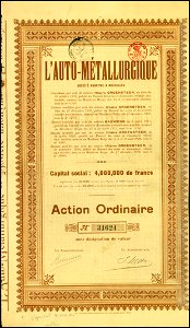 L'Auto-Metallurgique 1920. Free illustration for personal and commercial use.