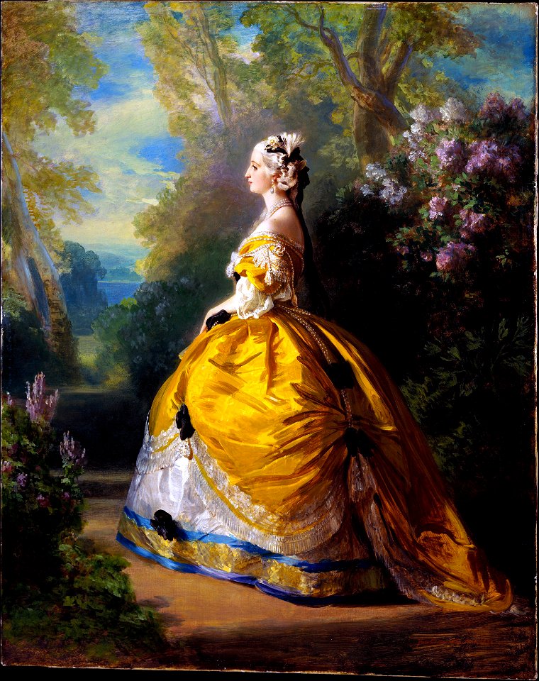 L'impératrice Eugénie à la Marie-Antoinette, 1854, Franz Xaver Winterhalter