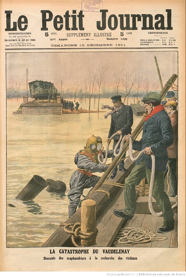 L'accident de Montreuil-Bellay vu par le dessinateur du supplément illustré du Petit Journal