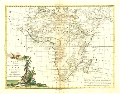 L'Africa divisa Ne' Suoi Principali Stati Di Nuova Projezione