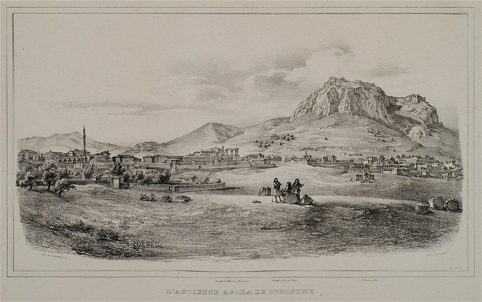 L'ancienne agora de Corinthe - Stackelberg Otto Magnus Von - 1834