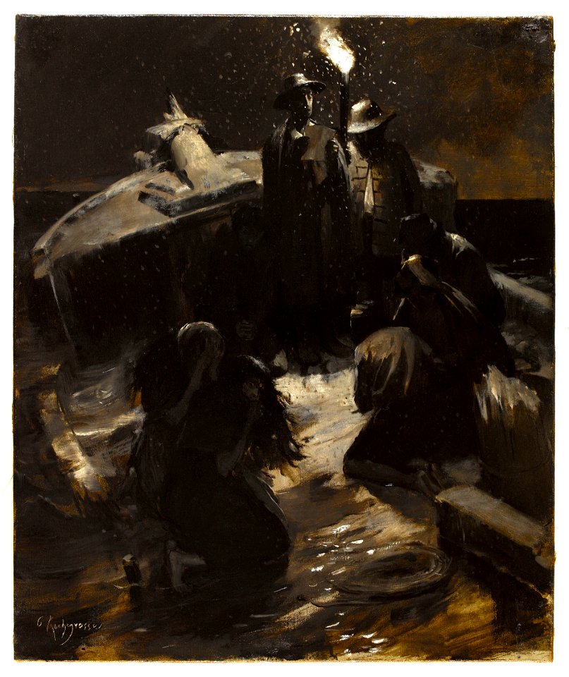 L'Homme qui rit - Le naufrage, par Rochegrosse