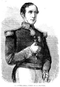L'Illustration 1862 gravure Le Contre-Amiral Jurien de la Gravière