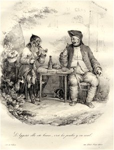 L'appetit elle est bonne, c'est les jambes y va mal (BM 1869,0410.49)
