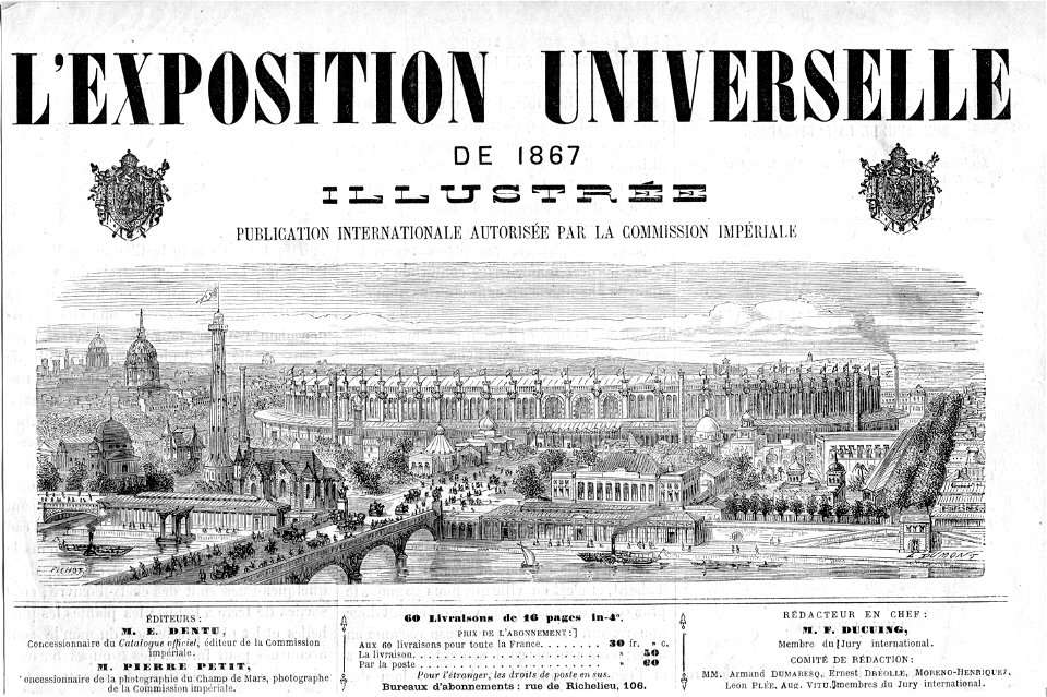 L'Exposition universelle de 1867 illustrée, en-tête