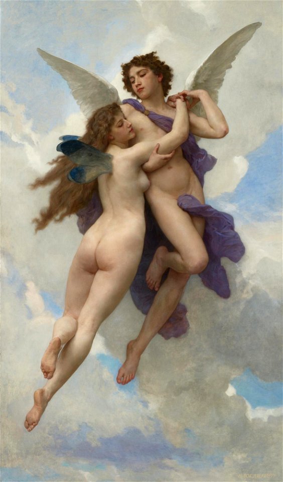 L'Amour et Psyche by William-Adolphe Bouguereau