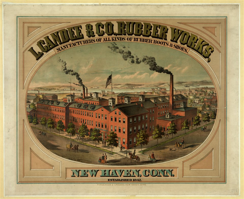 L. Candee & Co., Rubber Works, manufacturers of all kinds of rubber boots & shoes. New Haven, Conn. established 1842 LCCN2003677545