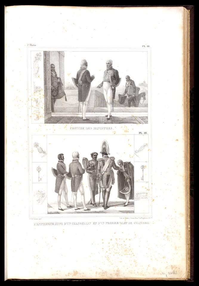 L'Empereur suivi d'um chambellan et d'un premier valet de chambre (2), da Coleção Brasiliana Iconográfica
