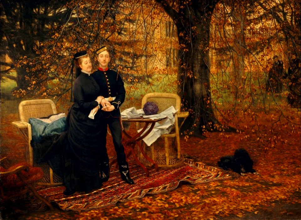 L'impératrice Eugénie et son fils - 1878 - James Tissot