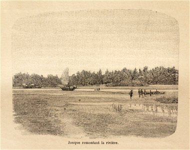 L.Girod-Dix Ans de Haut-Tonkin-1899-jonque sur rivière