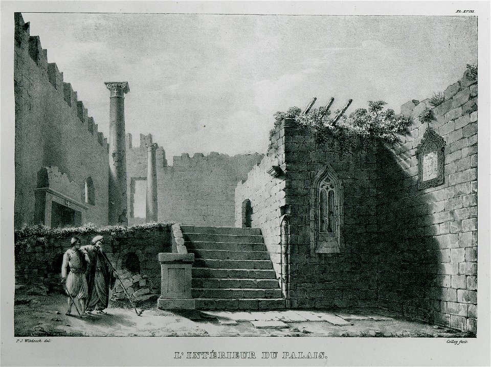 L'intérieur du Palais - Rottiers Bernard Eugène Antoine - 1828