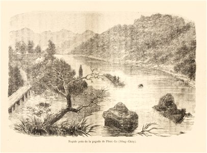 L.Girod-Dix Ans de Haut-Tonkin-1899-rapide près de la pagode de Phuc-Le