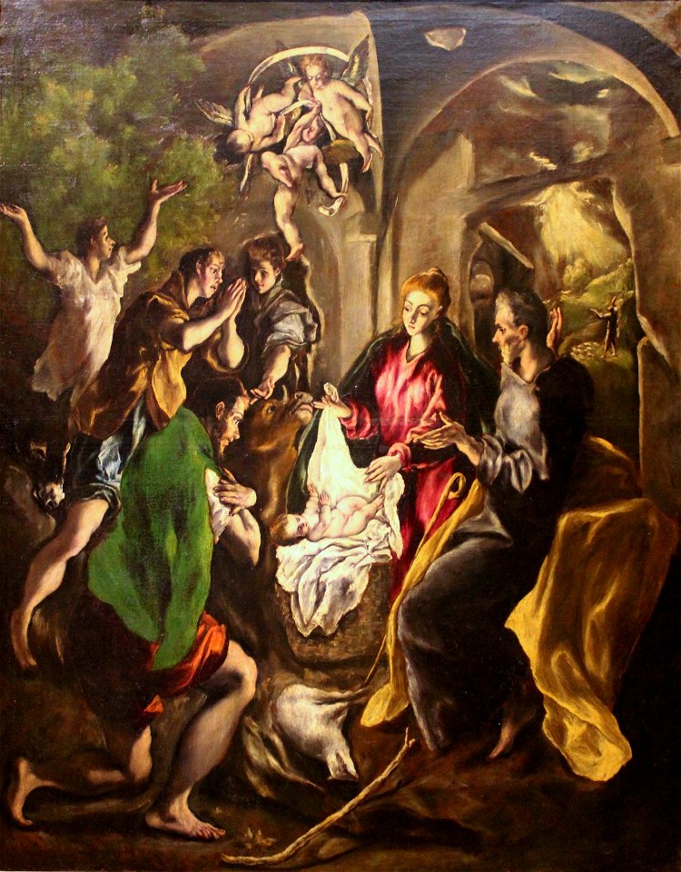 La adoración de los pastores, de El Greco (Museo del Patriarca de Valencia)