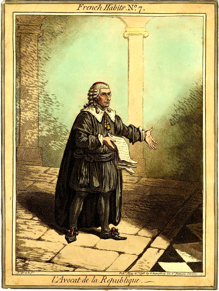 L'Avocat de la Republique. (BM 1983,U.200)