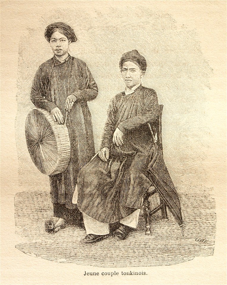 L.Girod-Dix Ans de Haut-Tonkin-1899-couple tonkinois