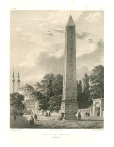 L'Obélisque de l'Hippodrôme - Flandin Eugène - 1853