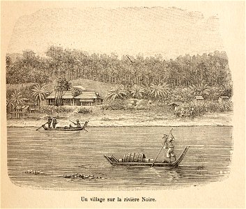 L.Girod-Dix Ans de Haut-Tonkin-1899-village sur la Rivière Noire