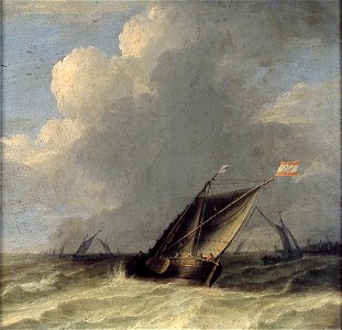 L. Bakhuizen - Zeegezicht - NK1858 - Cultural Heritage Agency of the Netherlands Art Collection
