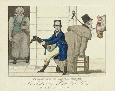 L'élégant chez son maréchal ferrant