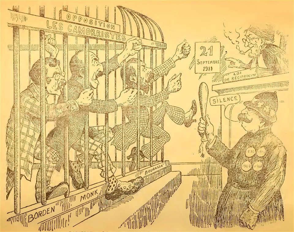 L'œil ouvert ! - Bourassa et l'Anti-Laurierisme, 1911, illust 03