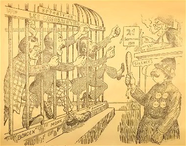 L'œil ouvert ! - Bourassa et l'Anti-Laurierisme, 1911, illust 03