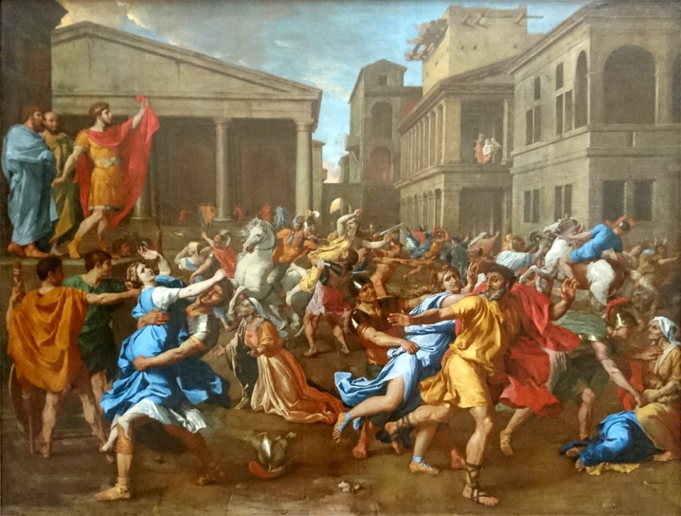 L'Enlèvement des Sabines – Nicolas Poussin – Musée du Louvre, INV 7290 – Q3110586