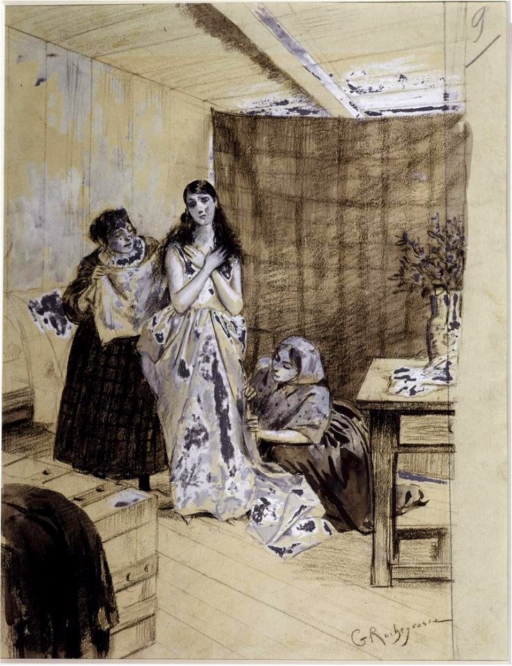 L'Homme qui rit - Avant la représentation, par Rochegrosse