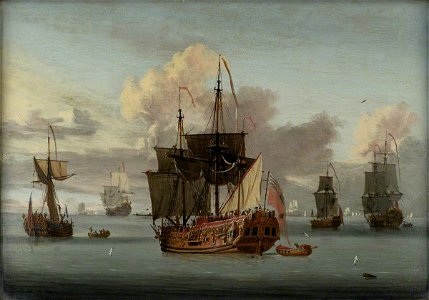 L. de Man (active c.1707-1720) - The Yacht 'Carolina' - BHC0980 - Royal Museums Greenwich