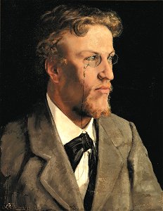 L.A. Ring - Portræt af H.A. Brendekilde - 1882