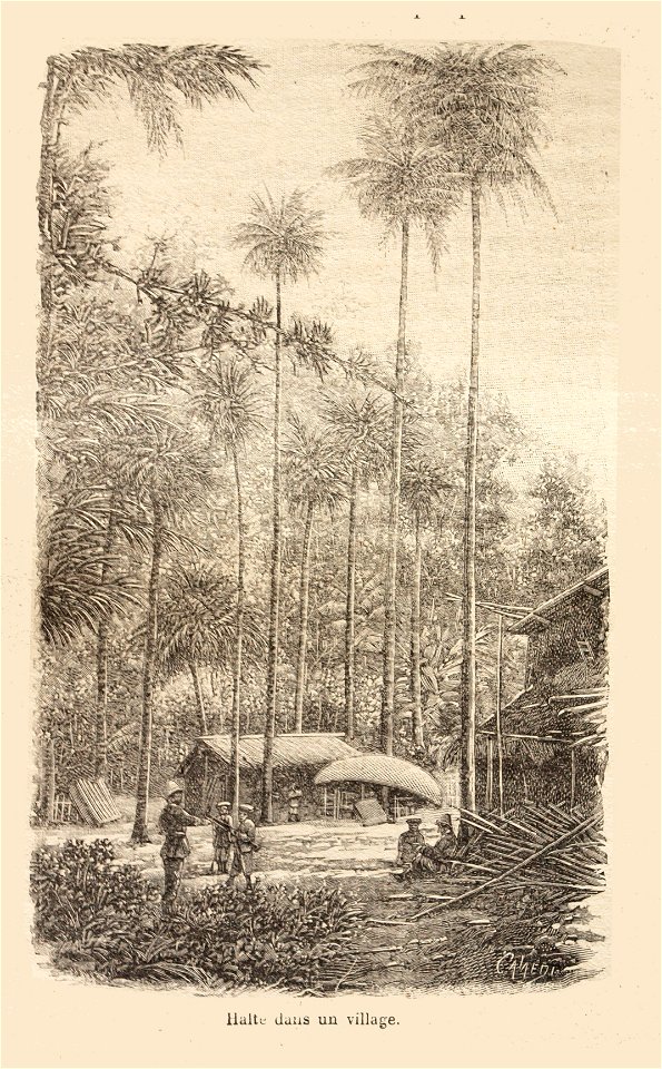 L.Girod-Dix Ans de Haut-Tonkin-1899-un village