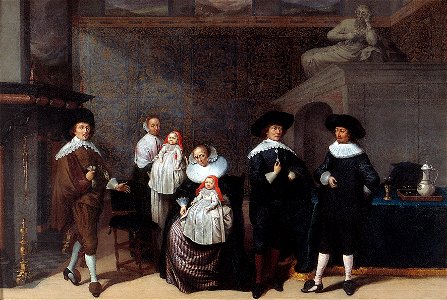 L. de Neter - Groepsportret van de familie Cromstrien - C2100 - Cultural Heritage Agency of the Netherlands Art Collection