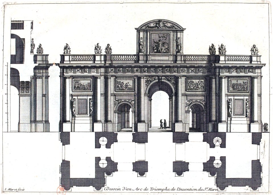 L'Architecture française (Marot) BnF RES-V-371 005r-f19 Arc de Triomphe par Marot 3 (adjusted)
