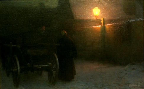 Jakub Schikaneder - Snow (Twilight in Winter)