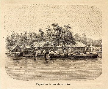 L.Girod-Dix Ans de Haut-Tonkin-1899-pagode en bord de rivière