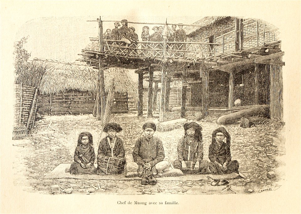 L.Girod-Dix Ans de Haut-Tonkin-1899-chef de Muong & sa famille