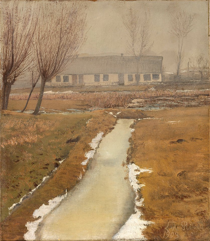 L.A. Ring, Vintertaage. Hedehusene, 1903, 39-WH, Ordrupgaard