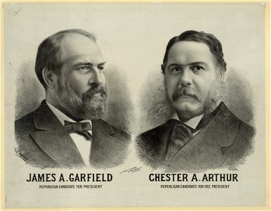 James A. Garfield Republican candidate for president - Chester A. Arthur Republican candidate for vice president - Vic Arnold. LCCN2006678622