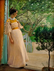 L.A. Ring - At the French Windows. The Artist's Wife - Google Art Project